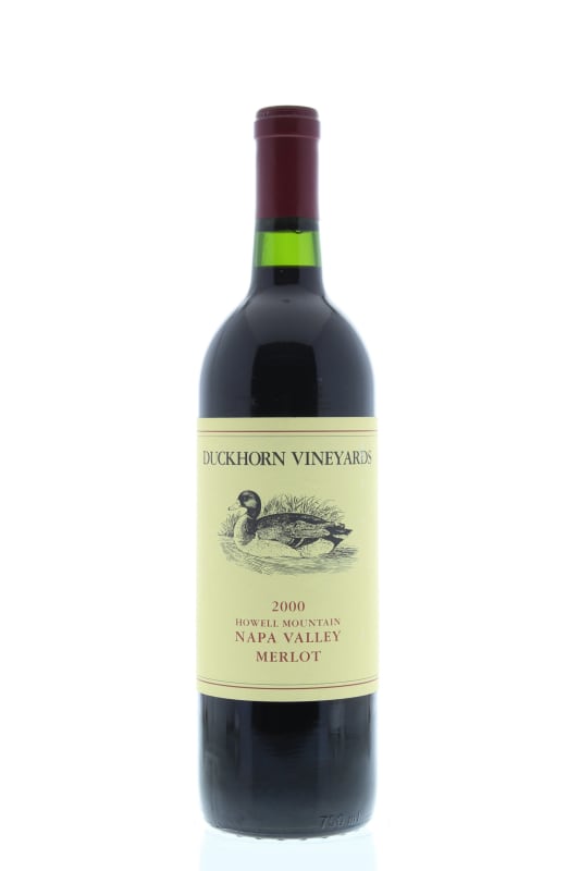 Duckhorn Howell Mountain Napa Valley Merlot 2000 Front Bottle Shot