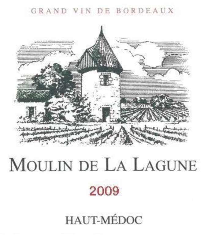 Chateau La Lagune Moulin de la Lagune 2009 Front Label