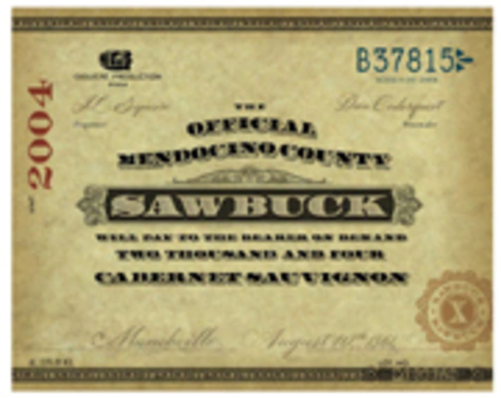 Sawbuck Cabernet Sauvignon 2004 Front Label