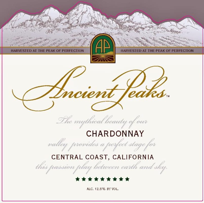Ancient Peaks Chardonnay 2014 Front Label