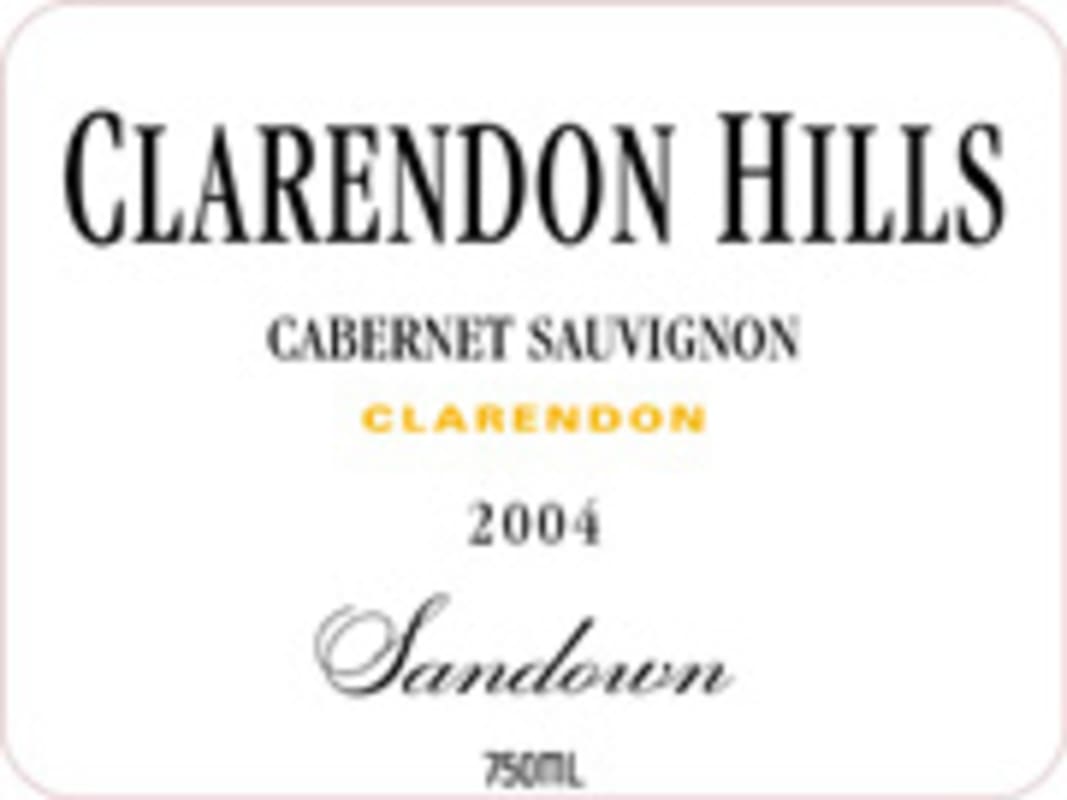Clarendon Hills Sandown Cabernet Sauvignon 2004 Front Label
