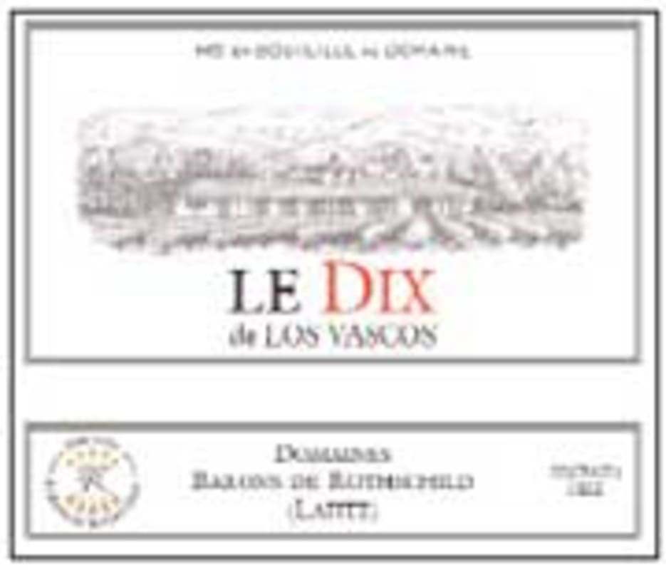 Los Vascos Le Dix 2003 Front Label