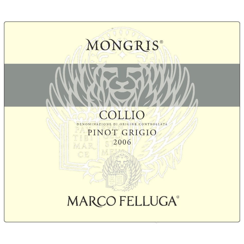 Marco Felluga Pinot Grigio 2006 Front Label