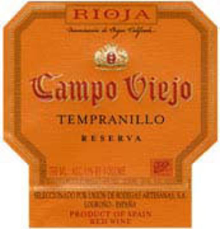 Campo Viejo Rioja Reserva 2002 Front Label