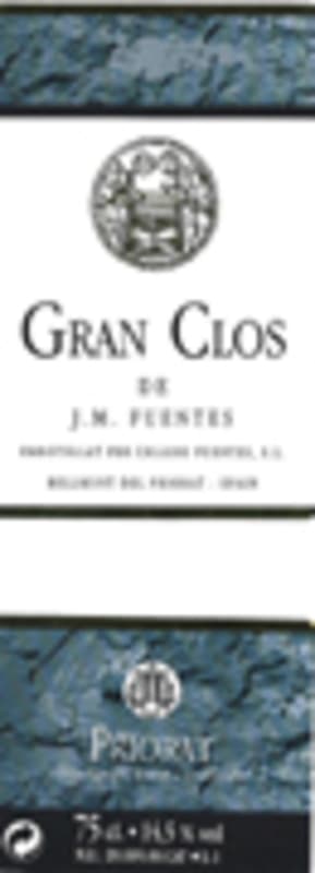 Cellers Fuentes Gran Clos 2000 Front Label