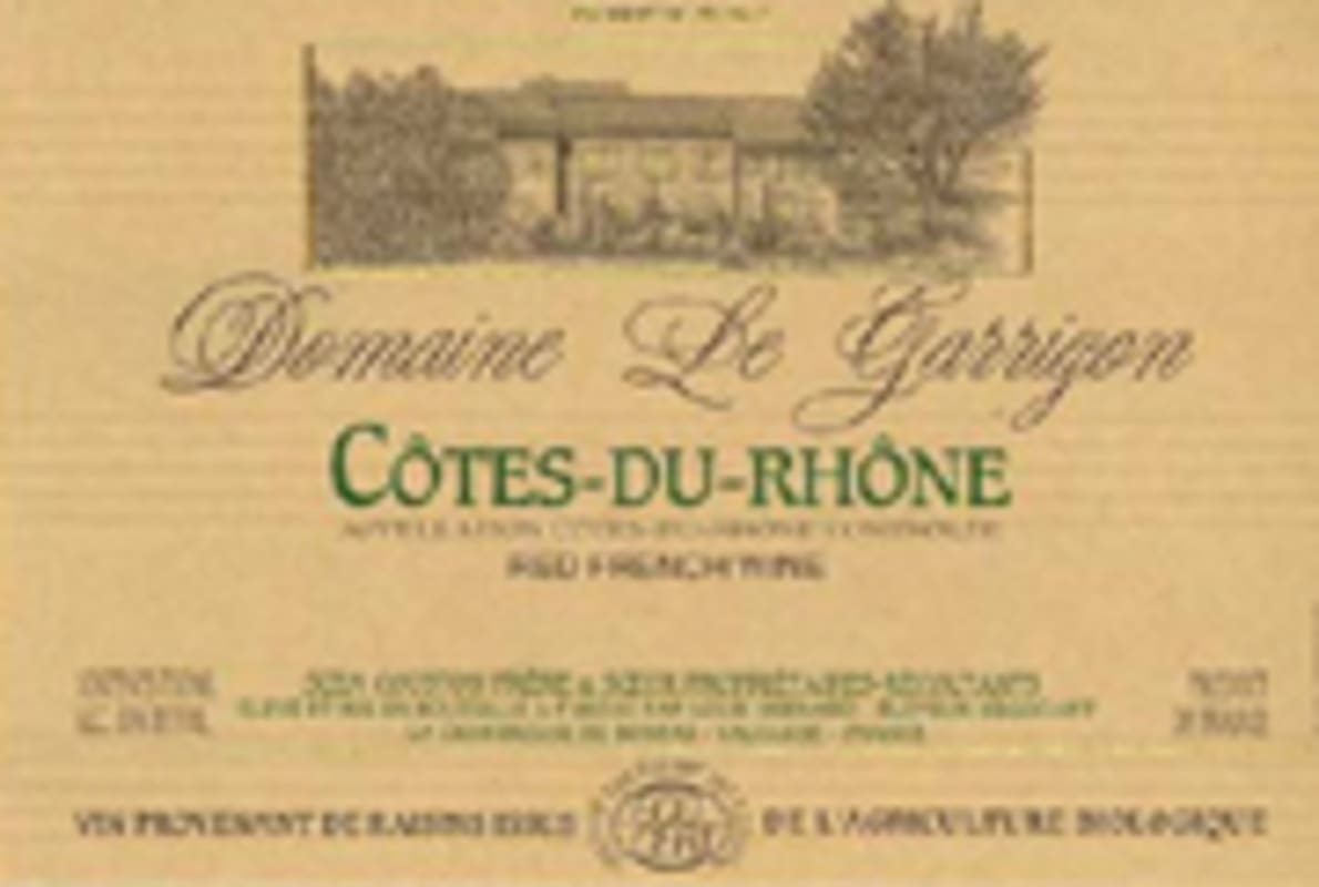 Louis Bernard Cotes du Rhone Domaine le Garrigon 2006 Front Label