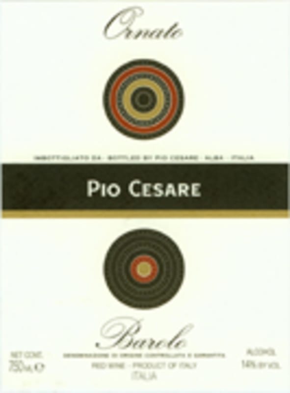 Pio Cesare Barolo Ornato 2003 Front Label