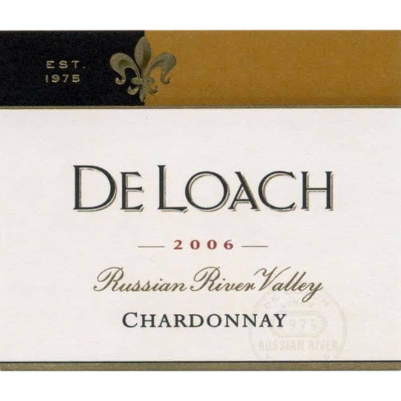 DeLoach Russian River Chardonnay 2006 Front Label