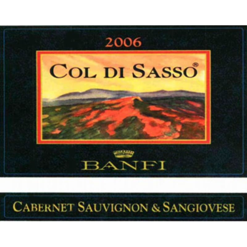 Banfi Col di Sasso 2006 Front Label