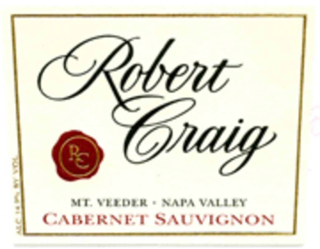 Robert Craig Cellars Mt. Veeder Cabernet Sauvignon 2004 Front Label