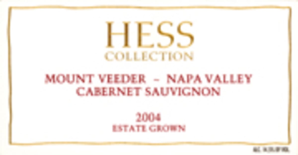 Hess Collection Cabernet Sauvignon 2004 Front Label