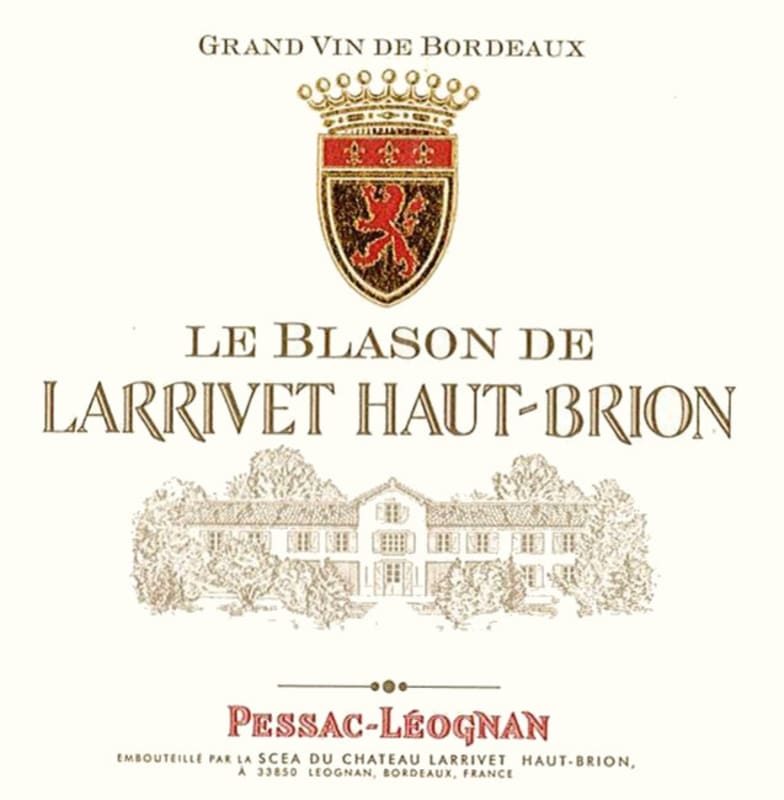 Chateau Larrivet Haut-Brion Le Blason de Larrivet Haut-Brion 2014 Front Label