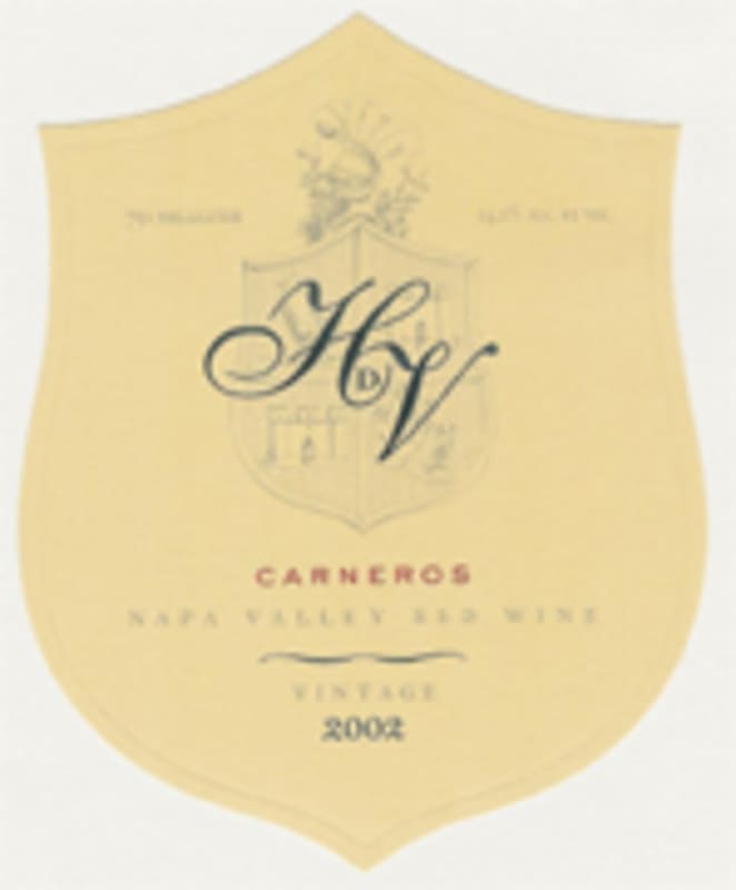 Hyde de Villaine HdV Red 2002 Front Label