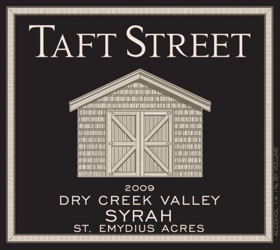 Taft Street St. Emydius Syrah 2009 Front Label