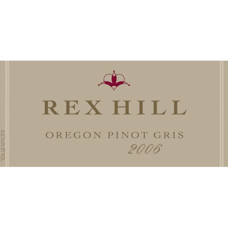 Rex Hill Pinot Gris 2006 Front Label