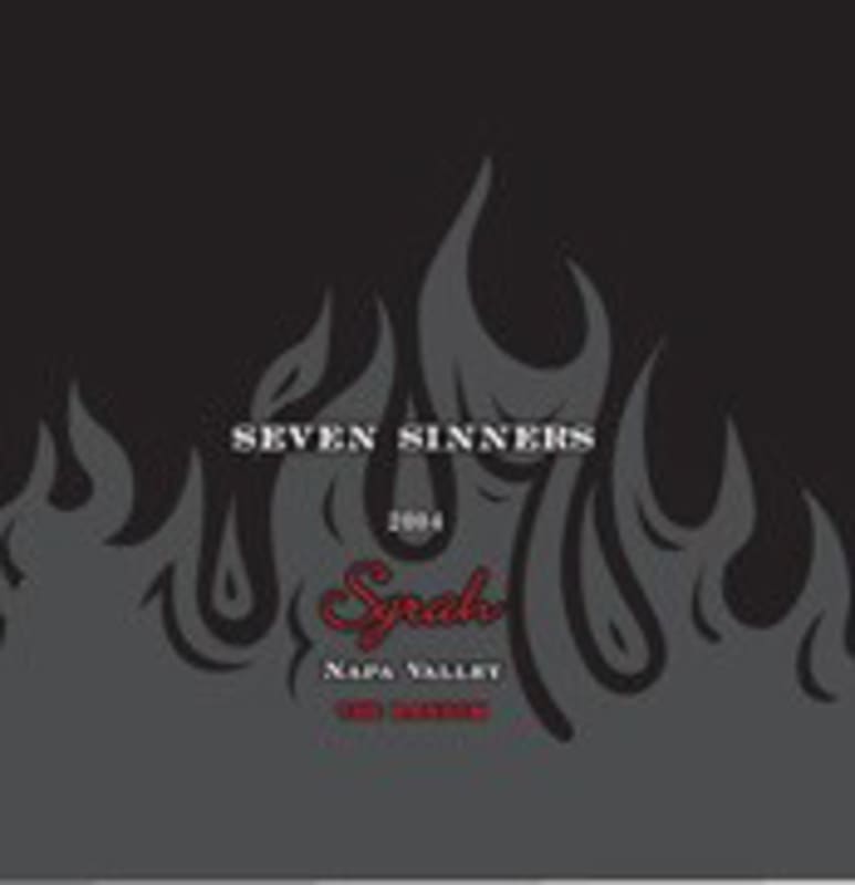 Seven Sinners The Ransome Syrah 2004 Front Label