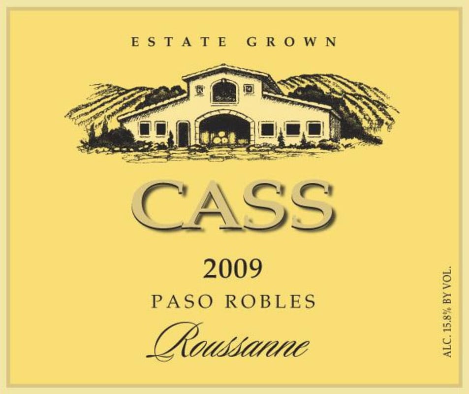 Cass Winery Roussanne 2009 Front Label