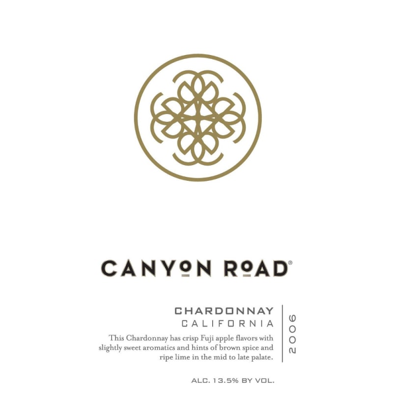 Canyon Road Chardonnay 2006 Front Label
