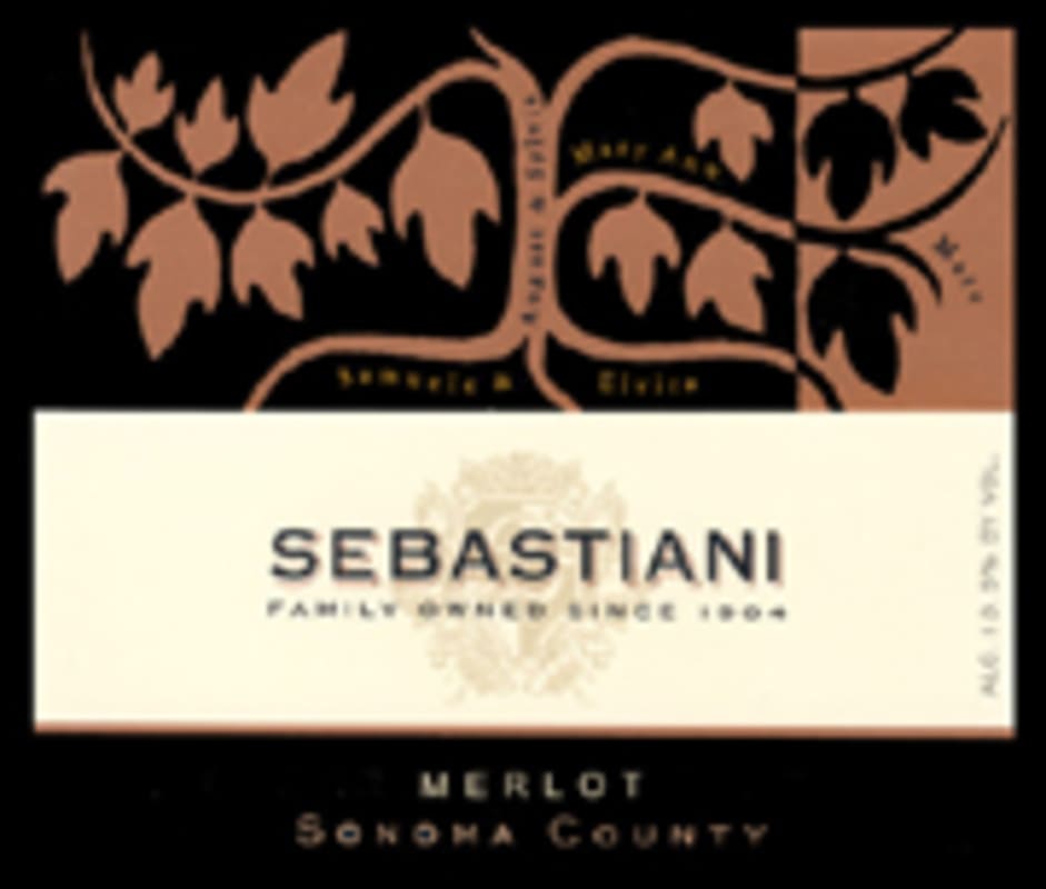Sebastiani Merlot 2004 Front Label