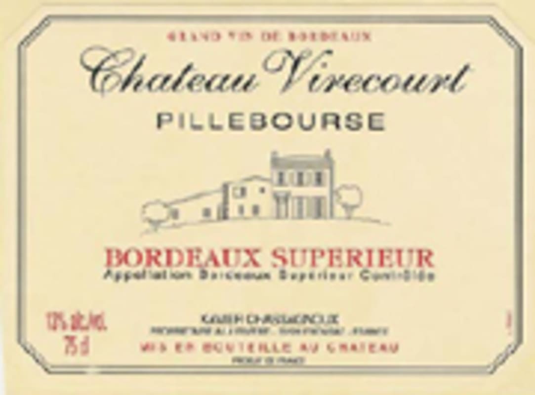 Chateau Virecourt Pillebourse 2004 Front Label