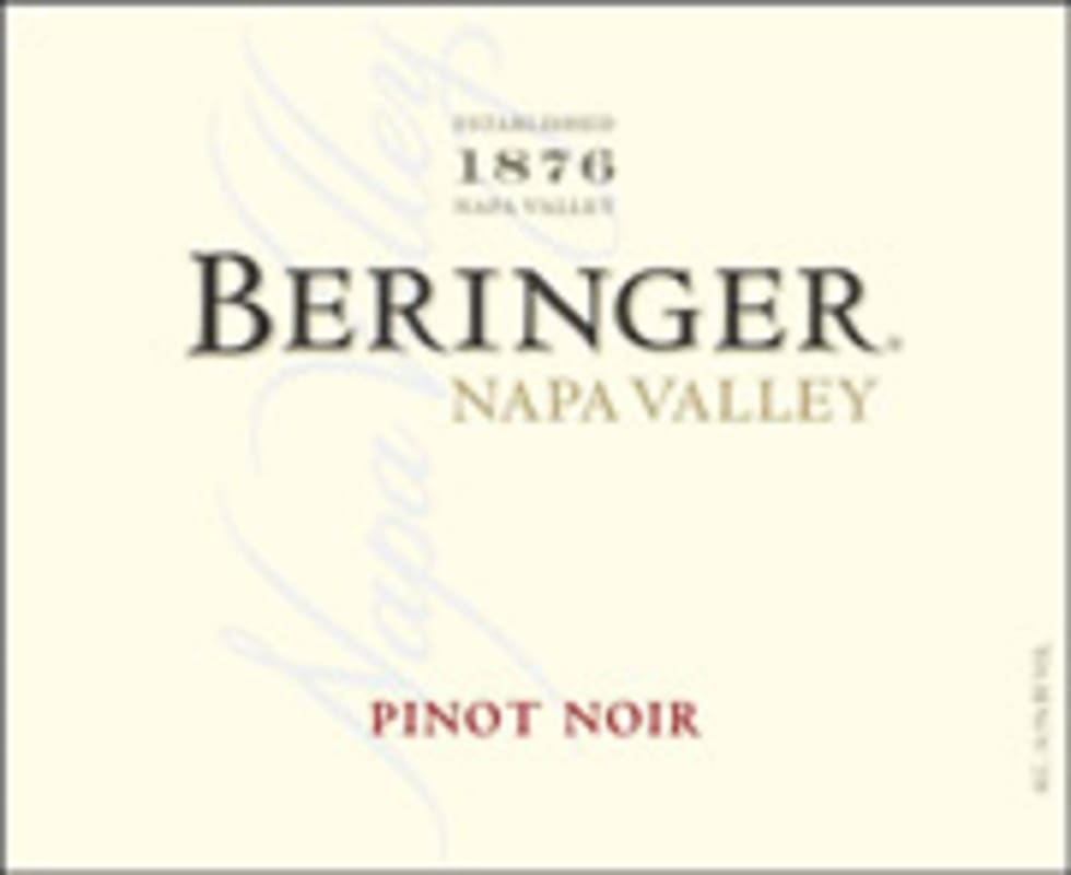 Beringer Napa Pinot Noir 2006 Front Label