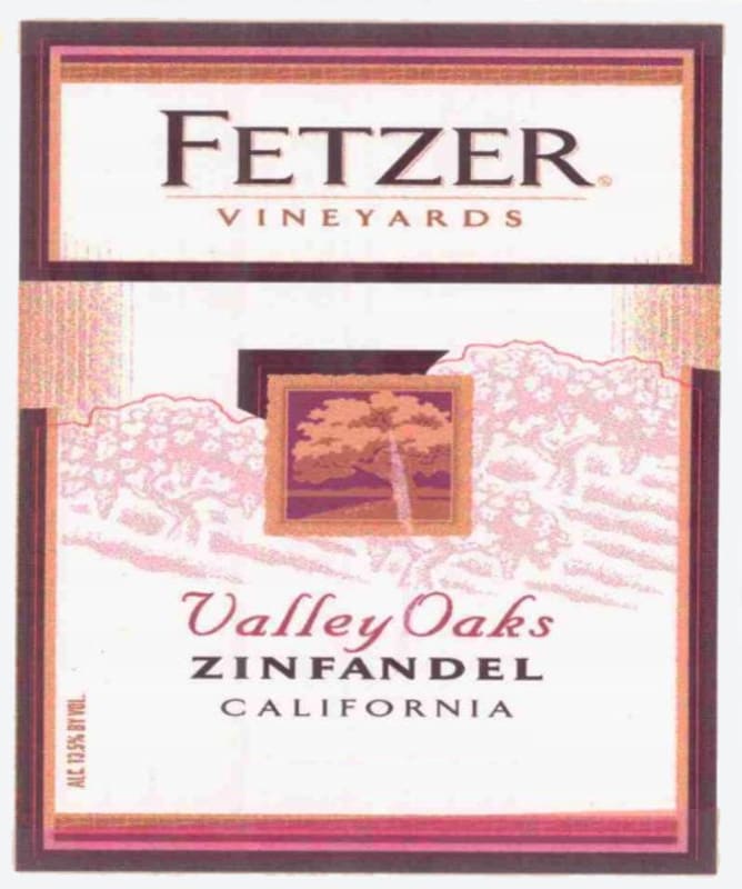 Fetzer Valley Oaks Zinfandel 2003 Front Label