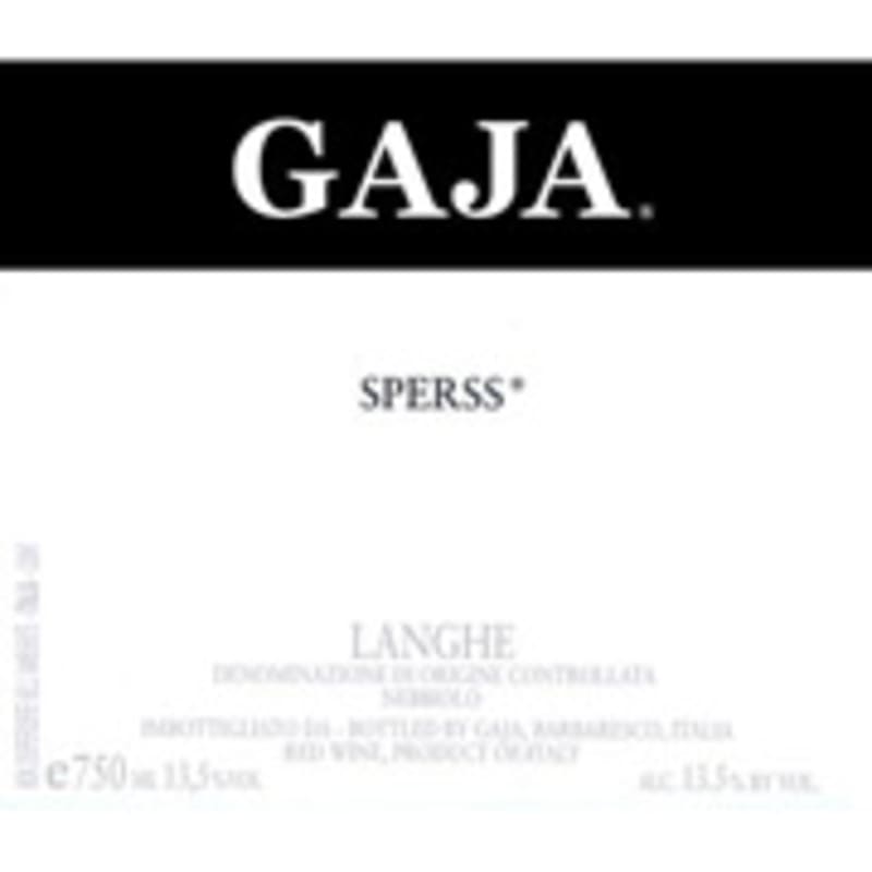 Gaja Sperss Barolo 2003 Front Label