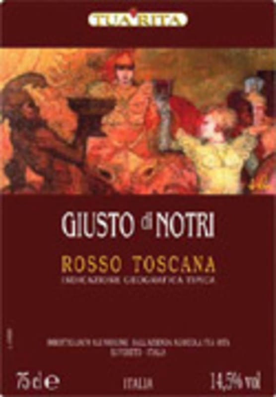Tua Rita Giusto di Notri 2002 Front Label