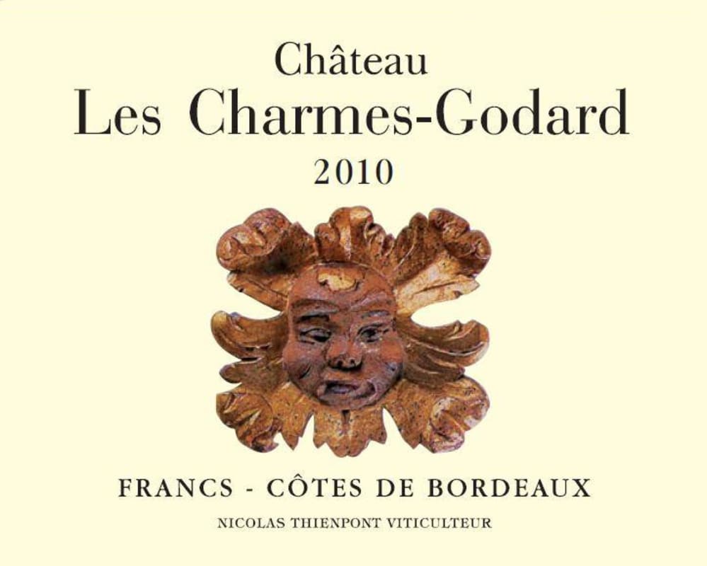 Chateau Les Charmes-Godard Blanc 2010 Front Label