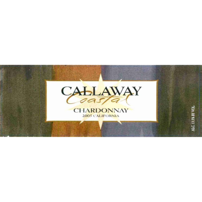 Callaway Coastal Chardonnay 2005 Front Label