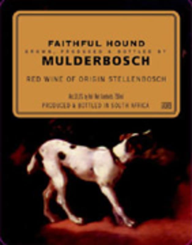 Mulderbosch Faithful Hound 2004 Front Label