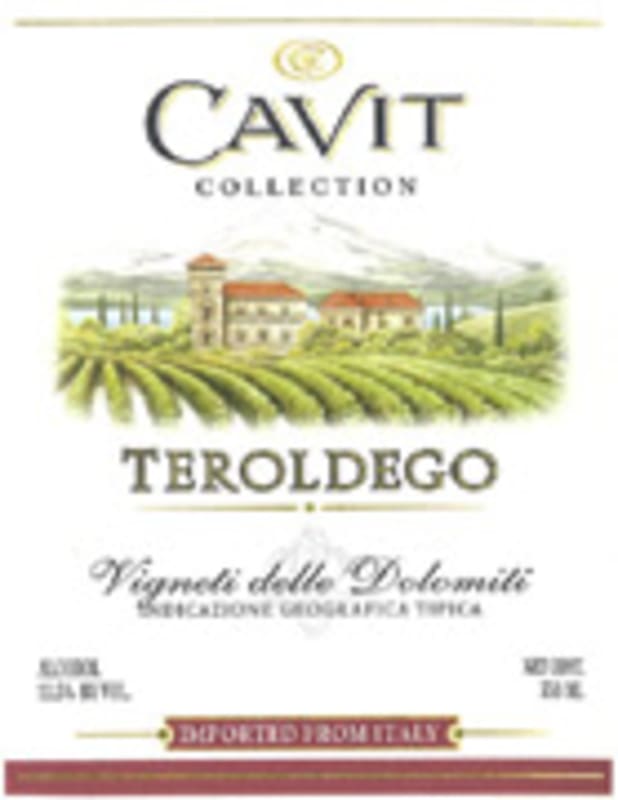 Cavit Teroldego 2004 Front Label