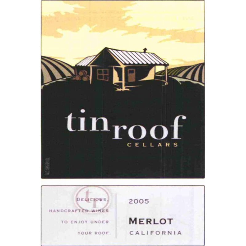 Tin Roof Merlot 2005 Front Label