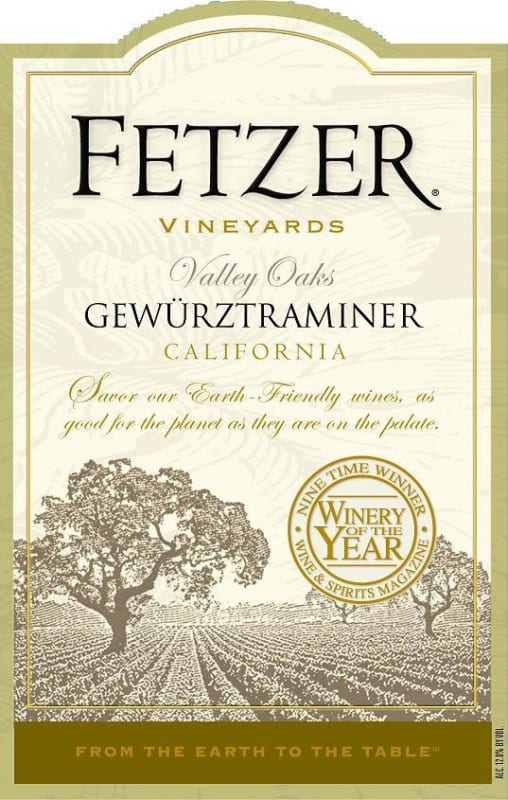 Fetzer Valley Oaks Gewurztraminer 2011 Front Label