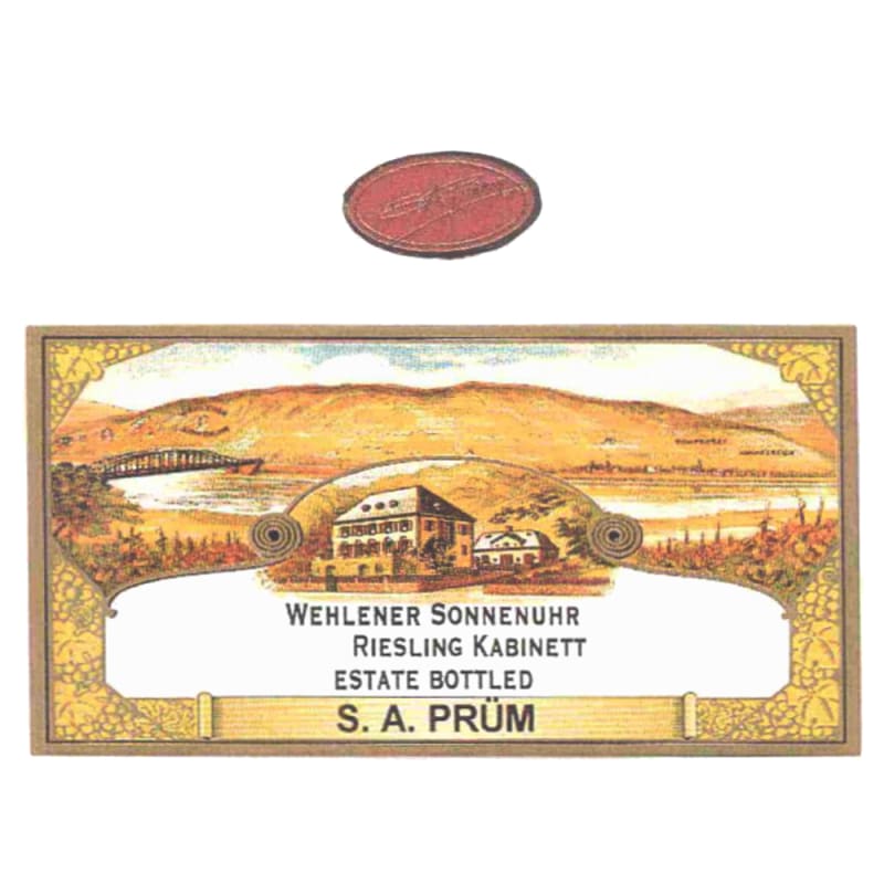 S.A. Prum Wehlener Sonnenuhr Riesling Kabinett 2005 Front Label