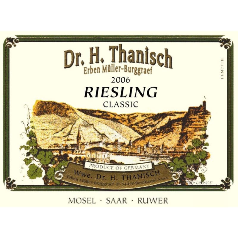 Dr. H. Thanisch (Erben Müller-Burggraef) Riesling Classic 2006 Front Label