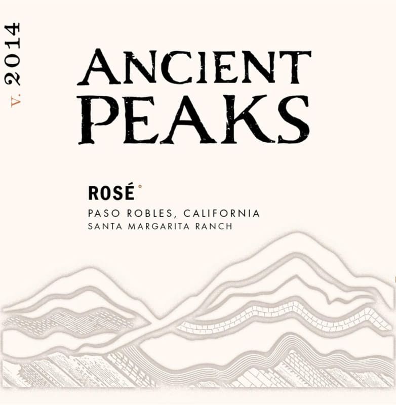 Ancient Peaks Rose 2014 Front Label