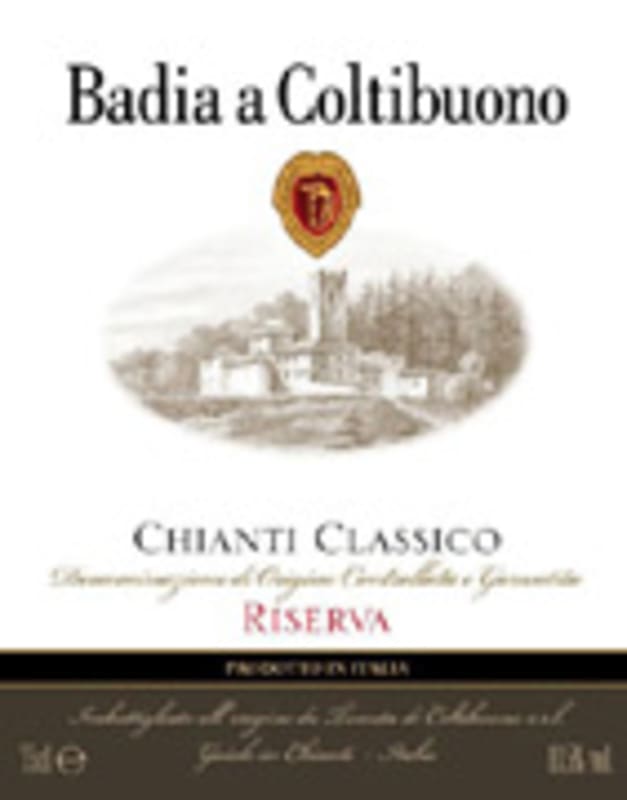 Badia a Coltibuono Chianti Classico Riserva 2003 Front Label