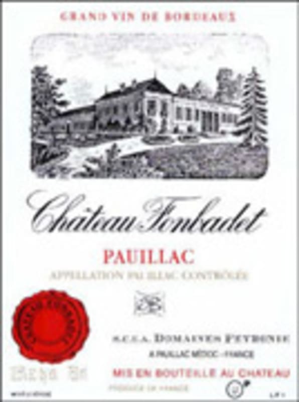 Chateau Fonbadet 2003 Front Label