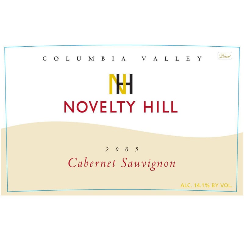 Novelty Hill Cabernet Sauvignon 2005 Front Label