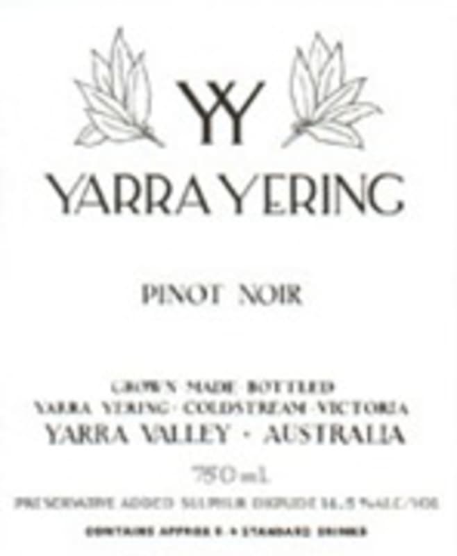 Yarra Yering Pinot Noir 2004 Front Label