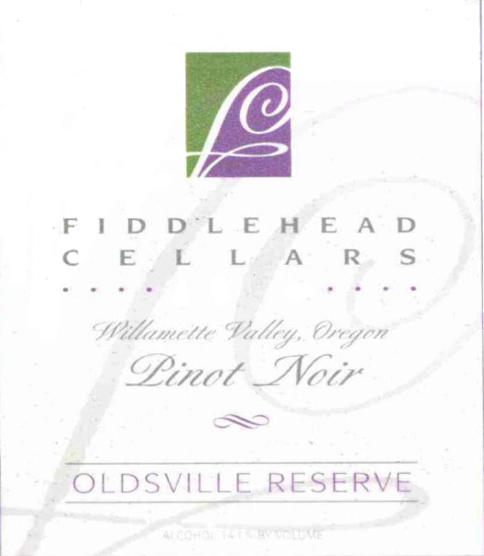 Fiddlehead Oldsville Reserve Pinot Noir 2012 Front Label