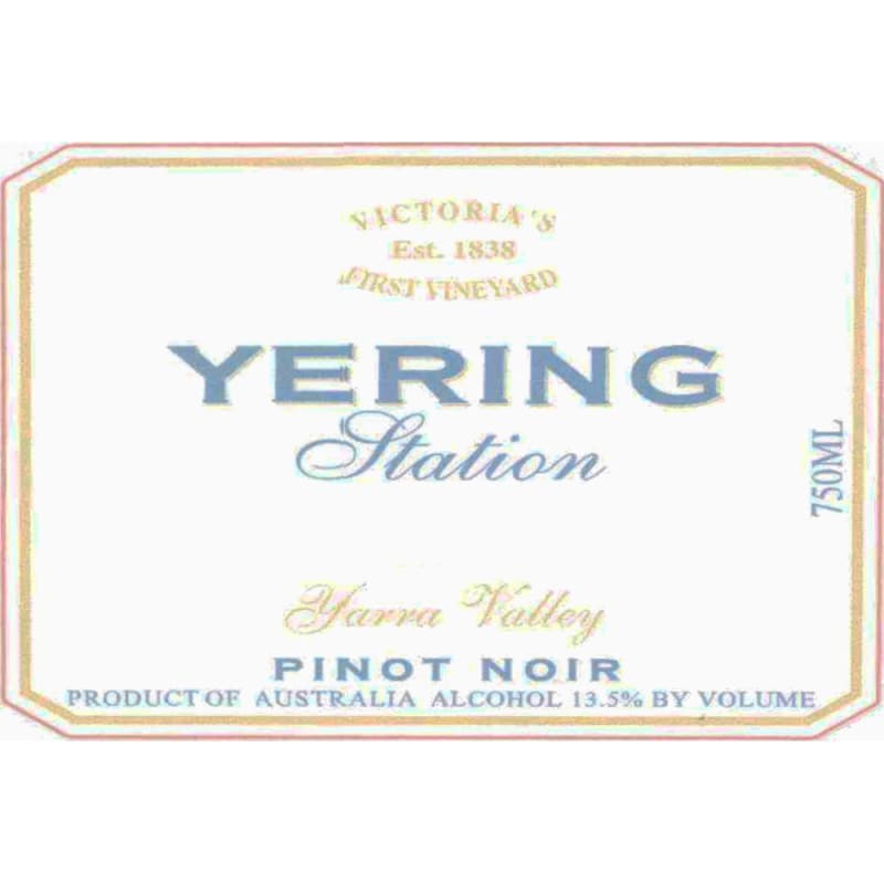 Yering Station Pinot Noir 2005 Front Label