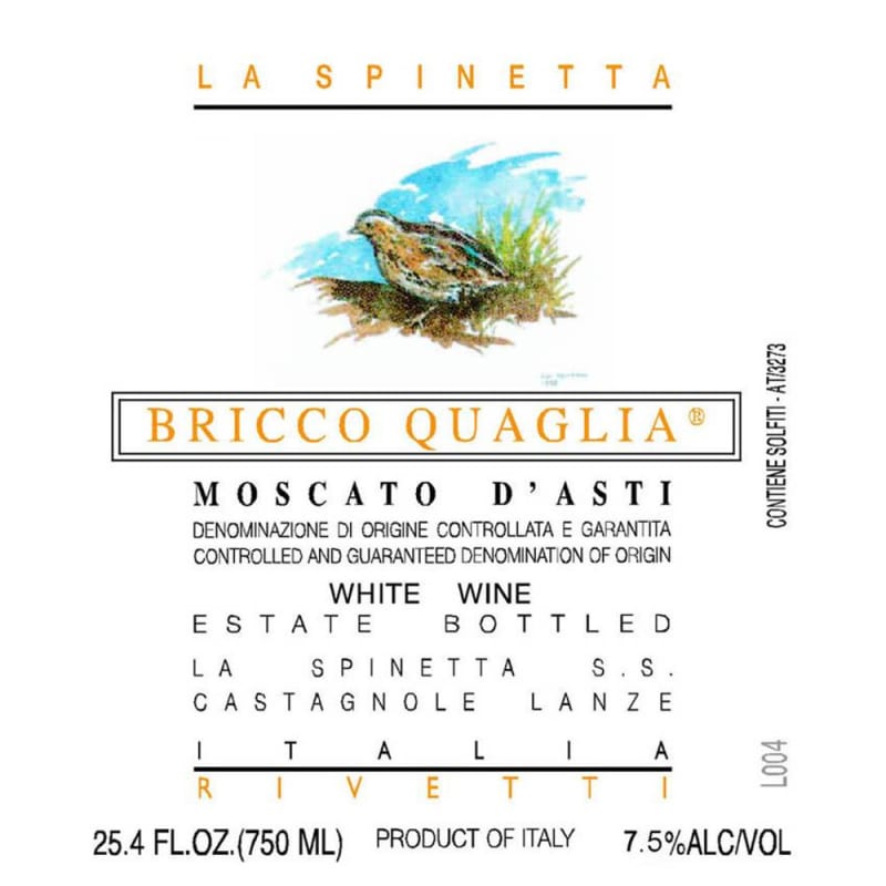 La Spinetta Bricco Quaglia Moscato d'Asti 2006 Front Label