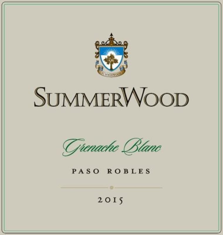 SummerWood Grenache Blanc 2015 Front Label
