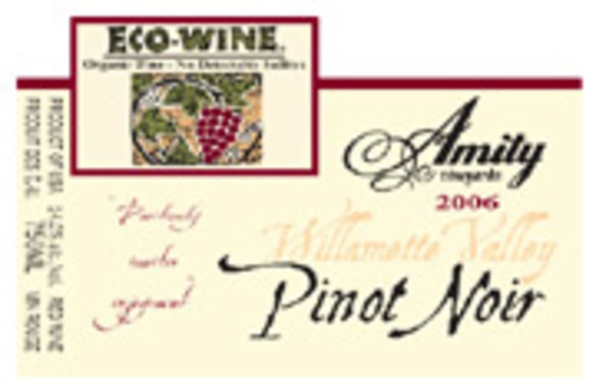 Amity Eco-Wine Pinot Noir (sulfite-free) 2006 Front Label