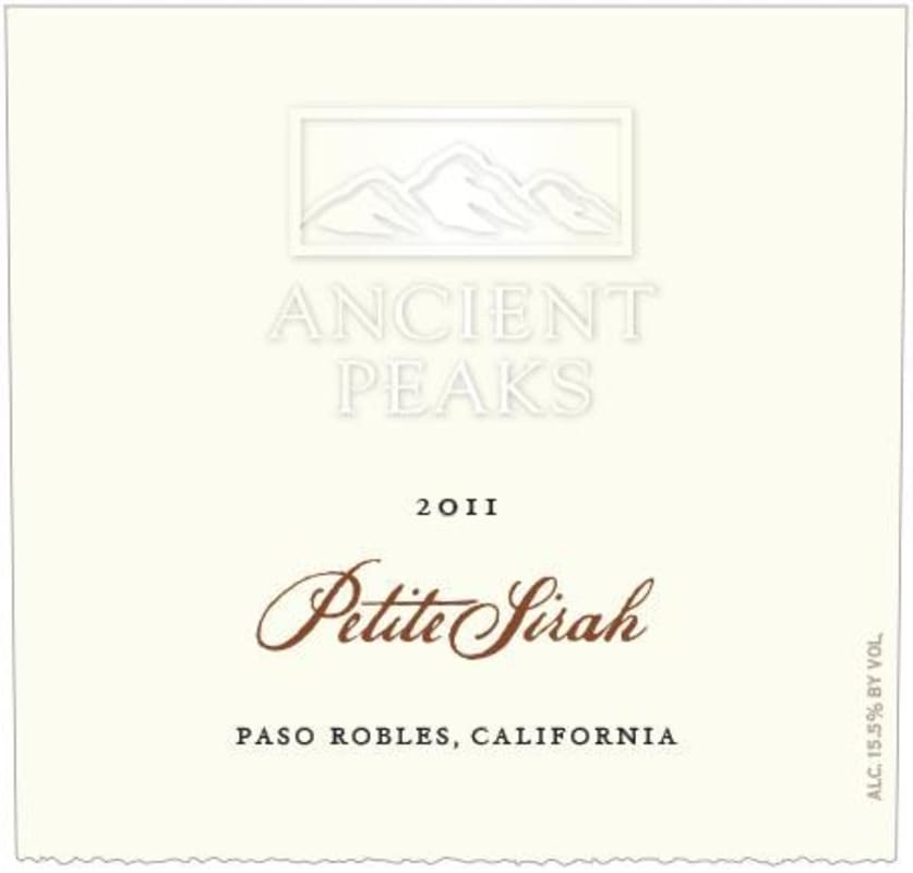 Ancient Peaks Petite Sirah 2011 Front Label