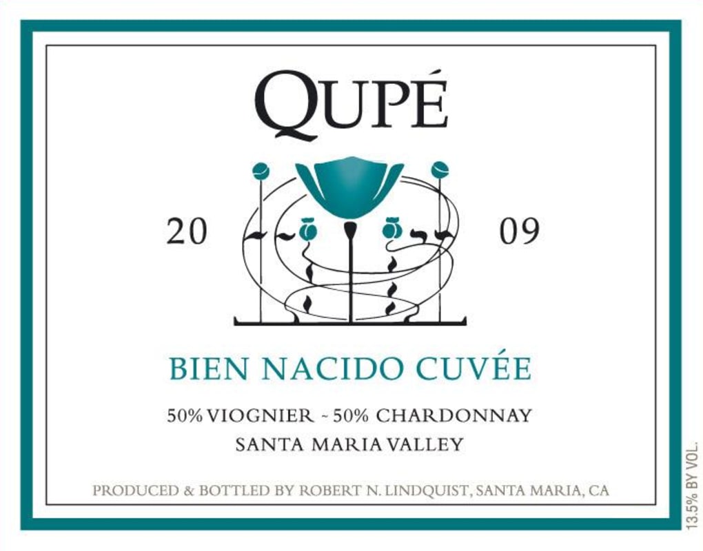 Qupe Bien Nacido Cuvee White 2009 Front Label