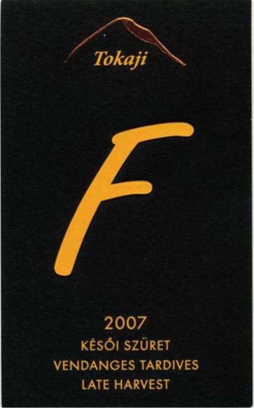 Ch. Megyer Late Harvest Furmint 2007 Front Label