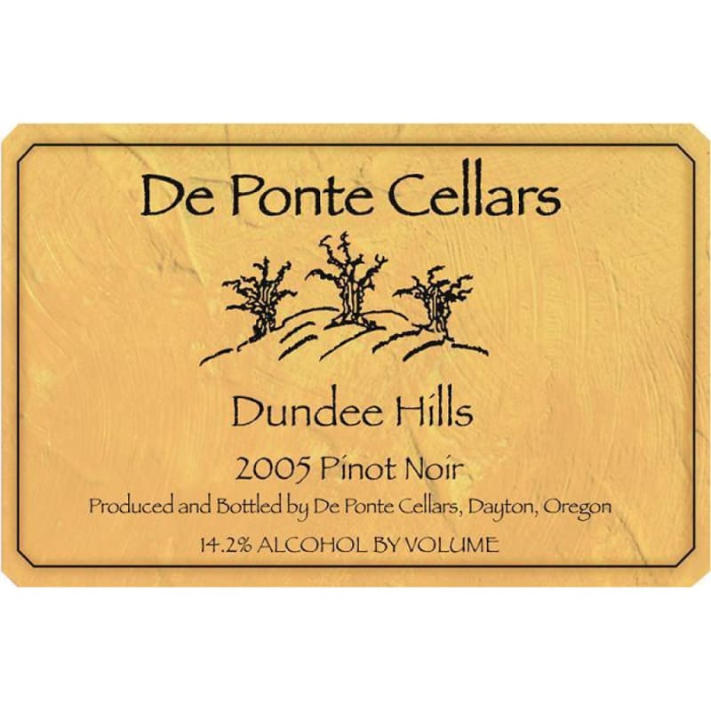 DePonte Pinot Noir 2005 Front Label